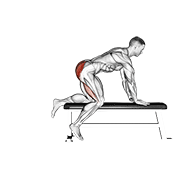 bench hip extension animation