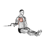 cable seated shoulder internal rotation animation
