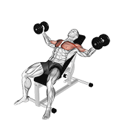 dumbbell incline fly animation