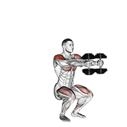 dumbbell iron cross animation