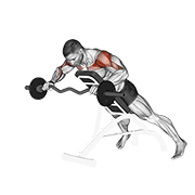 ez barbell anti gravity press animation