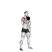 kettlebell arnold press animation