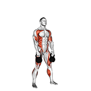 kettlebell double snatch animation