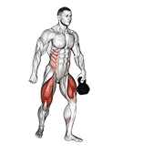 kettlebell lunge pass through animation