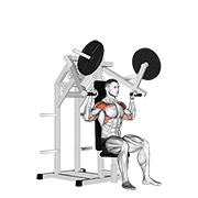 lever military press animation