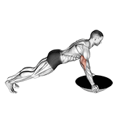 push-up (bosu ball) animation