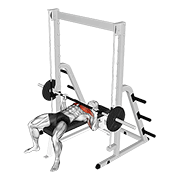 smith bench press animation