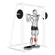 smith reverse calf raises animation