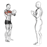 medicine ball chest pass animation