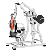 lever one arm lateral wide pulldown animation