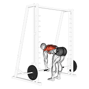 smith bent over row animation