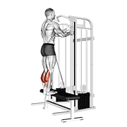 cable standing calf raise animation