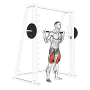 smith low bar squat animation