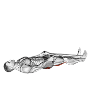 reclining big toe pose with rope animation
