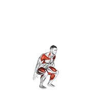 squat to overhead reach animation