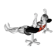 elbow lift - reverse push-up animation