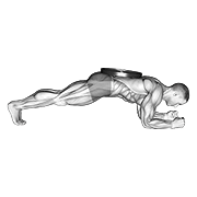 weighted front plank animation