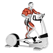 walk elliptical cross trainer animation