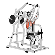 lever reverse grip lateral pulldown animation
