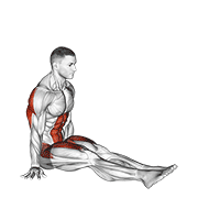 v-sit on floor animation